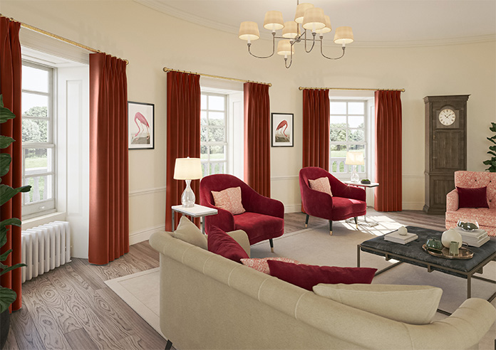 Ultra Luxe Velvet, Burnt Brick - Made to Measure Curtains - Image 8